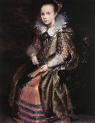 VOS, Cornelis de Elisabeth (or Cornelia) Vekemans as a Young Girl re Spain oil painting artist
